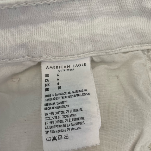 American Eagle white jean shorts - Picture 4 of 4